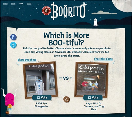 Chipotle UGC Hashtag Sweepstakes