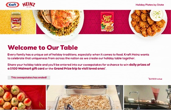 Kraft Heinz Hashtag Sweepstakes