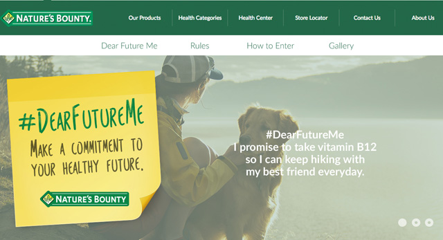 Nature's Bounty #DEARFUTUREME - Hashtag Sweepstakes